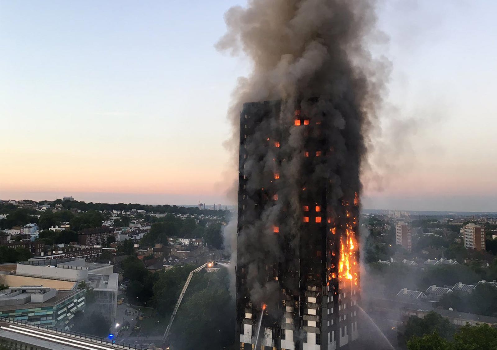 The Grenfell Tower Ablaze